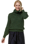 Rollkragen Pullover SALOMON aus 55% Alpaka & 26% Merino grün von Apu Kuntur