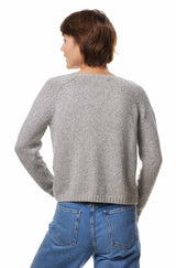 Rundhals Pullover ELLA aus 68% Alpaka ungefärbt und 32% Bio Baumwolle von Apu Kuntur