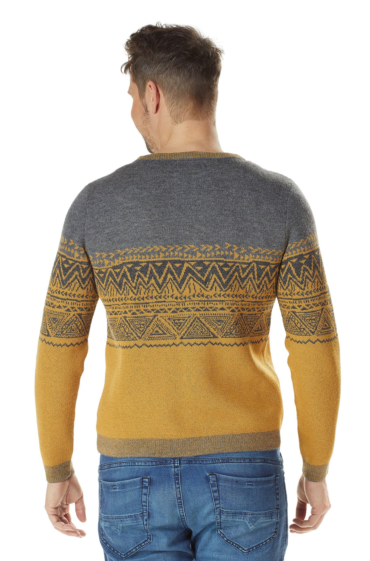 Herren Rundhals Pullover GIORGIO aus 100% Alpaka von Apu Kuntur