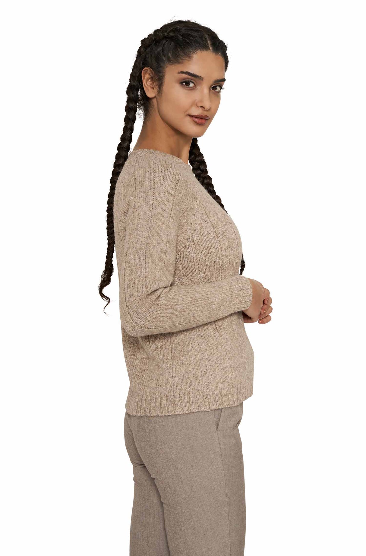 Rundhals Pullover MOANA aus 60% Alpaka und 30% Merino von Apu Kuntur
