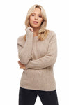 Rundhals Pullover MOANA aus 60% Alpaka und 30% Merino sand von Apu Kuntur