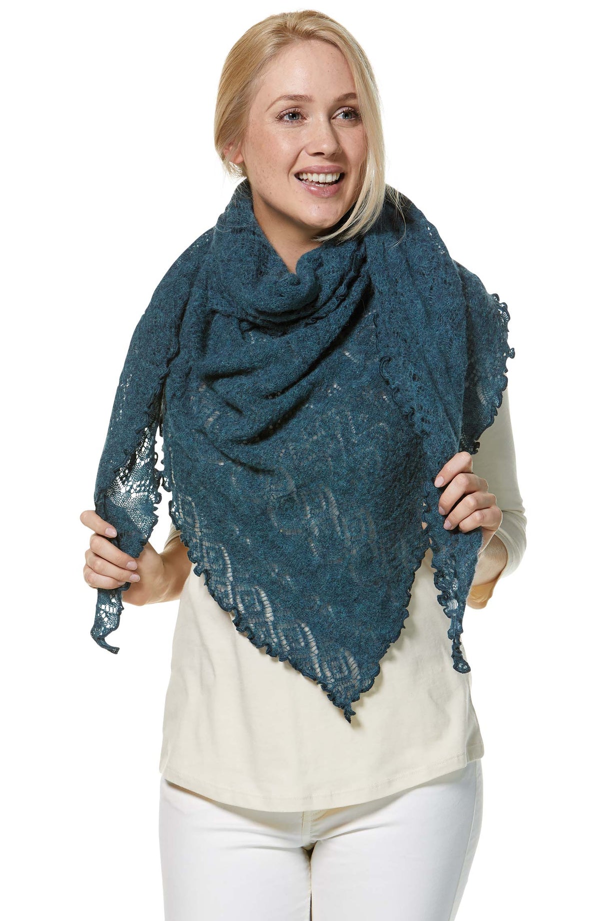 Schal HADIA mit 55% Alpaka und 26% Merino von Apu Kuntur