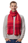 Schal PADRINO aus 100% Alpaka rot one-size von Apu Kuntur
