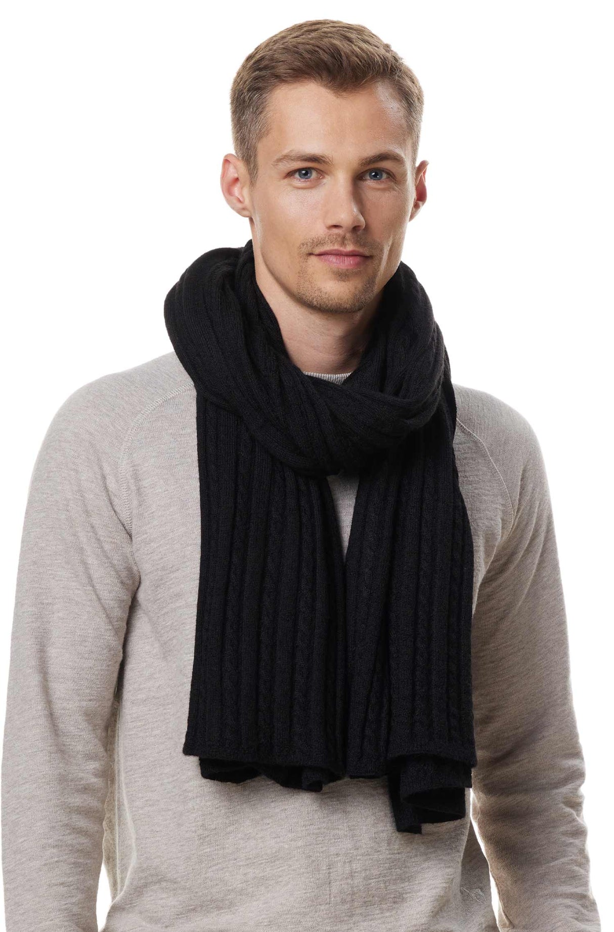 Schal/Reisedecke SUAVE aus 100% Alpaka schwarz one-size von Apu Kuntur