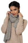 Schal/Reisedecke SUAVE aus 100% Alpaka silber one-size von Apu Kuntur