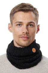 Schal SUAVE aus 100% Alpaka schwarz one-size von Apu Kuntur