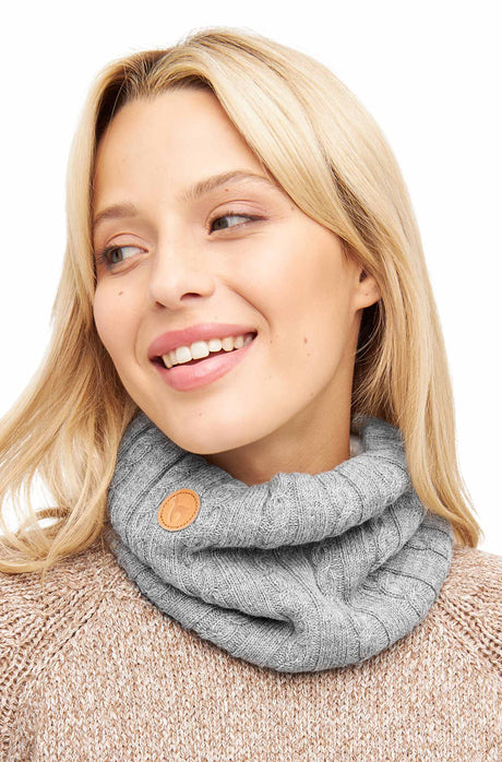 Schal SUAVE aus 100% Alpaka silber one-size von Apu Kuntur