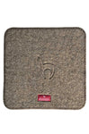 Sitzauflage (40 x 40 cm) aus 70% Alpaka & 30% Wolle 40x40 cm braun von Apu Kuntur