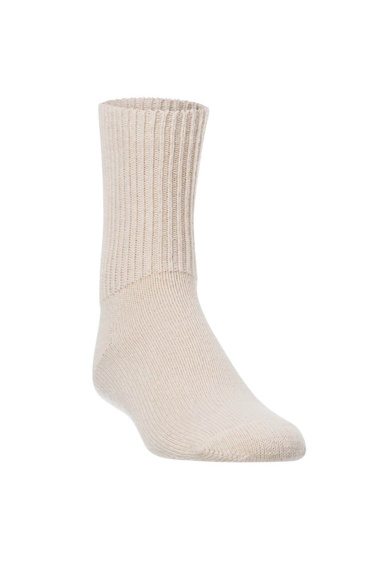 Socken Kinder (Gr. 30-35) - 60% Alpaka wollweiss von Apu Kuntur