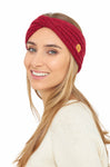 Stirnband SUAVE mit Twist - 100% Alpaka rot one-size von Apu Kuntur