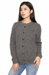 Strickjacke ASA - 70% Alpaka und 23% Merino grau von Apu Kuntur