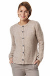 Strickjacke ASA - 70% Alpaka und 23% Merino sand von Apu Kuntur