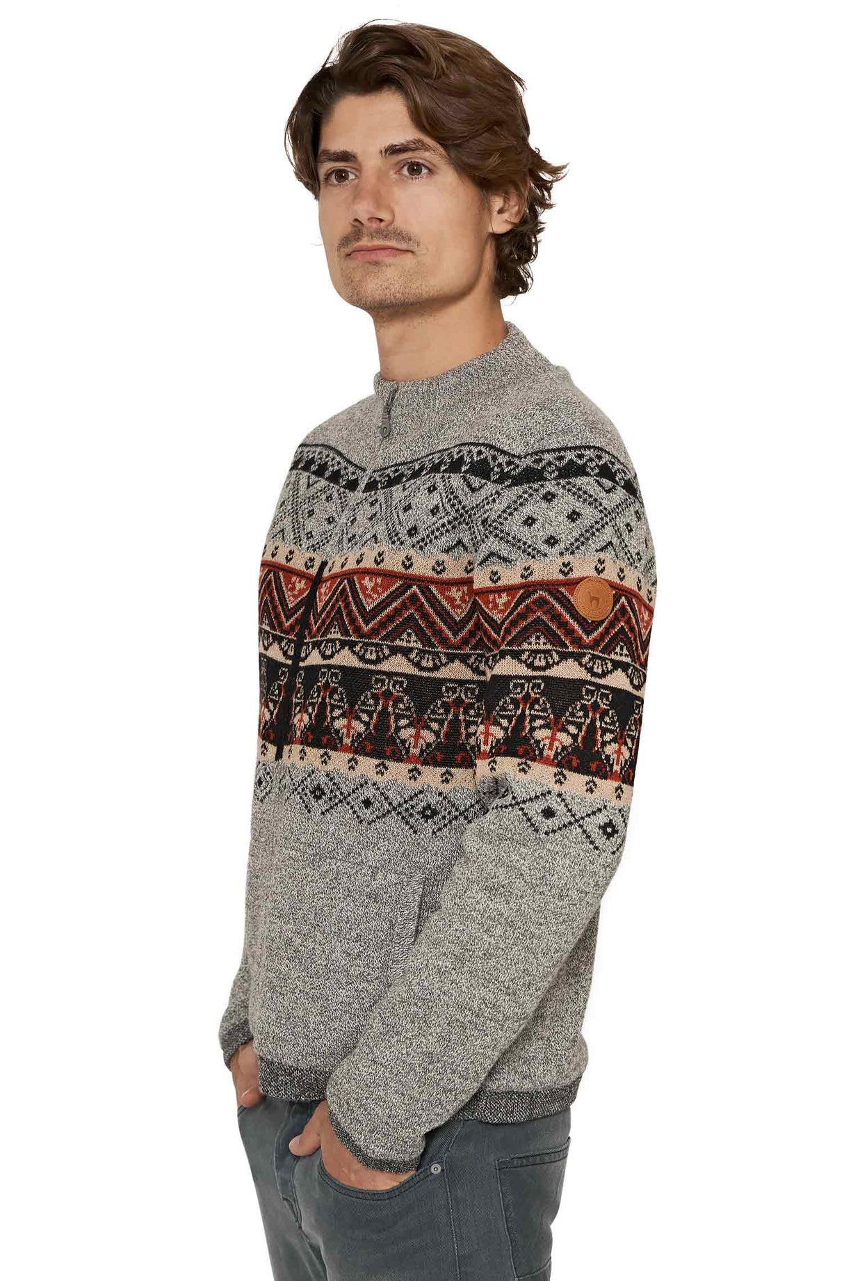 Strickjacke Herren FIESTA aus 100% Alpaka von Apu Kuntur
