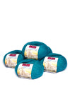 Alpaka Wolle REGULAR | 5x50g | 100% Alpaka | 36 Farben 47 petrol melange one-size von Apu Kuntur