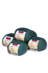 Alpaka Wolle REGULAR | 5x50g | 100% Alpaka | 36 Farben 50 grüngrau melange one-size von Apu Kuntur