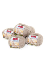 Alpaka Wolle REGULAR | 5x50g | 100% Alpaka | 36 Farben N-115 Sand Natur one-size von Apu Kuntur