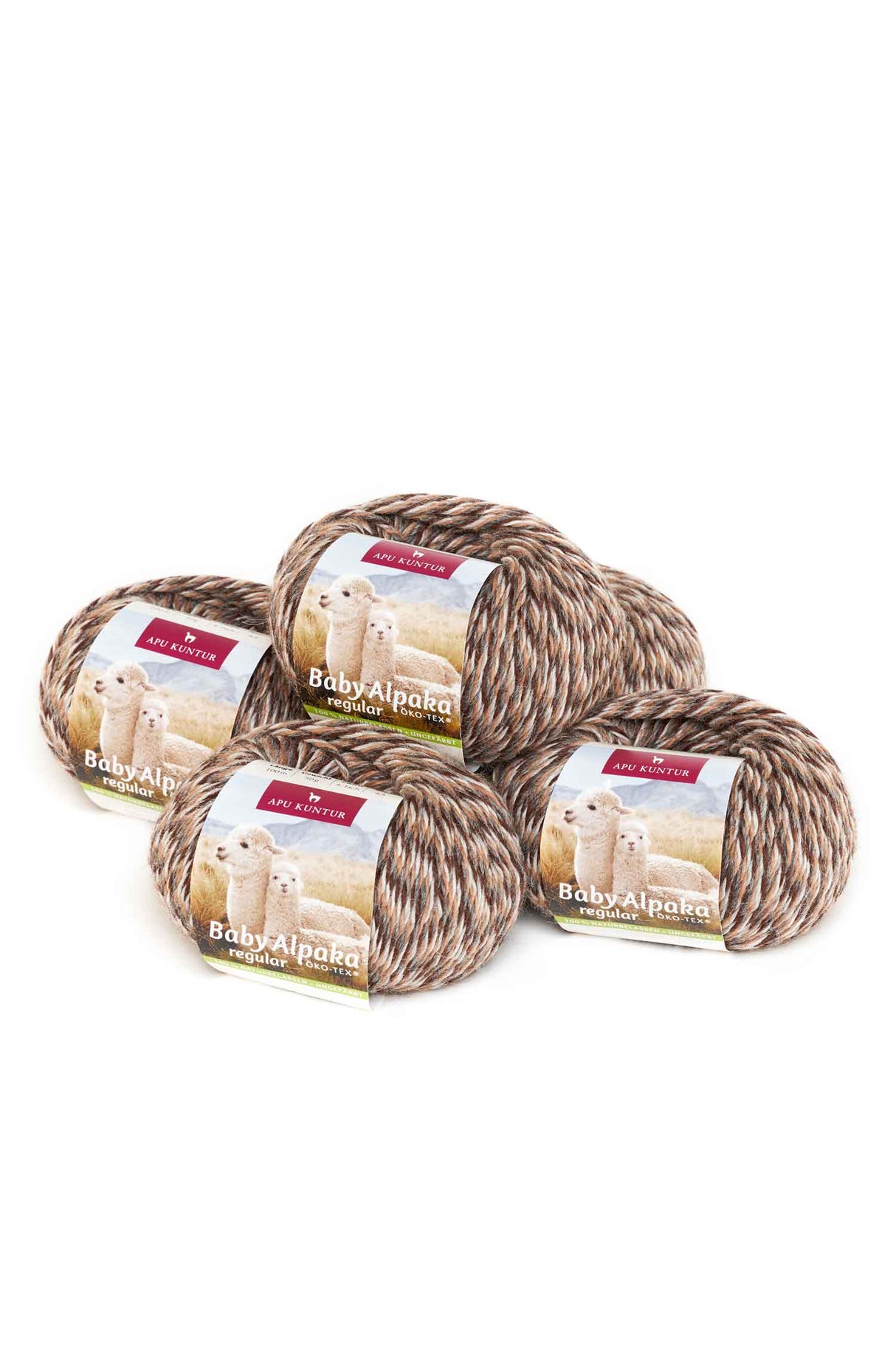 Alpaka Wolle REGULAR | 5x50g | 100% Alpaka | 36 Farben von Apu Kuntur