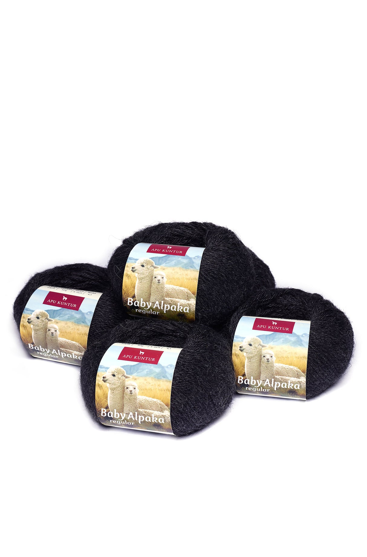 Alpaka Wolle REGULAR | 5x50g | 100% Alpaka | 36 Farben one-size von Apu Kuntur