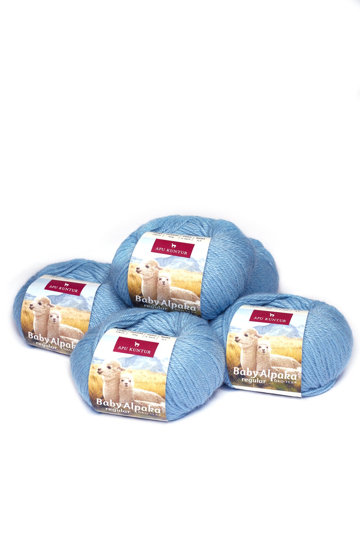 Alpaka Wolle REGULAR | 5x50g | 100% Alpaka | 36 Farben von Apu Kuntur