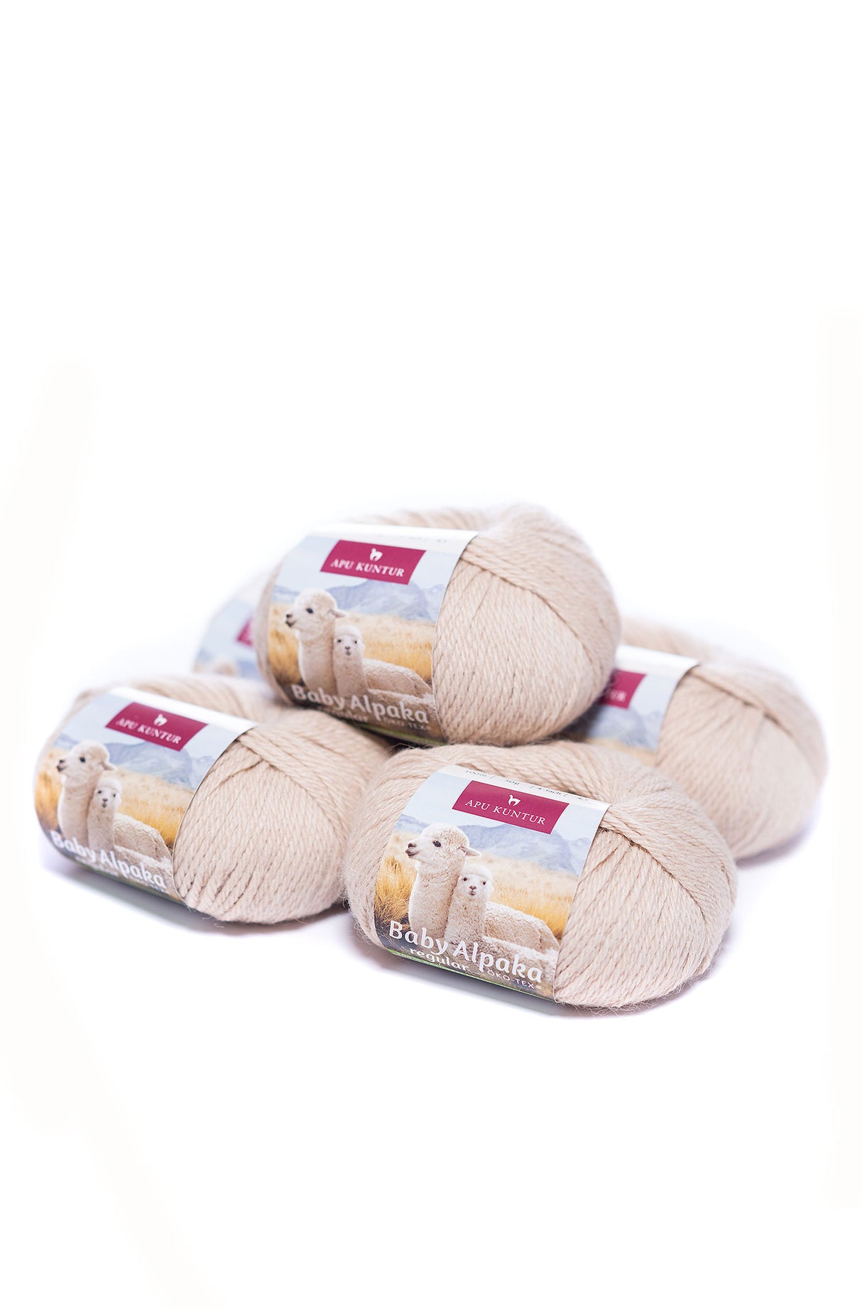Alpaka Wolle REGULAR | 5x50g | 100% Alpaka | 36 Farben von Apu Kuntur