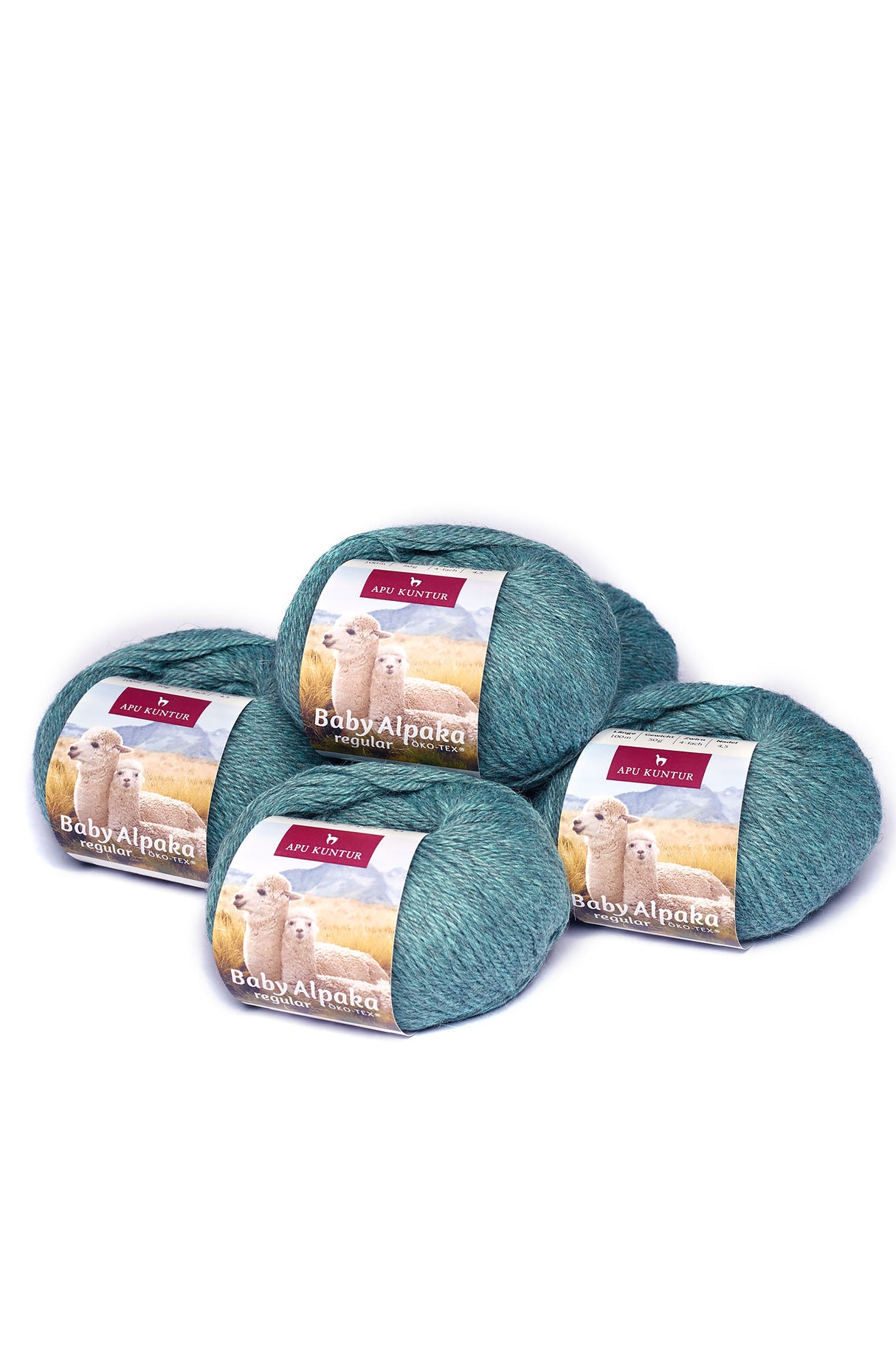 Alpaka Wolle REGULAR | 5x50g | 100% Alpaka | 36 Farben von Apu Kuntur