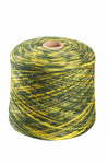 Alpaka Wolle SOCKENGARN | 1kg Kone | Alpaka-Woll-Mix 25 grün-gelb one-size von Apu Kuntur