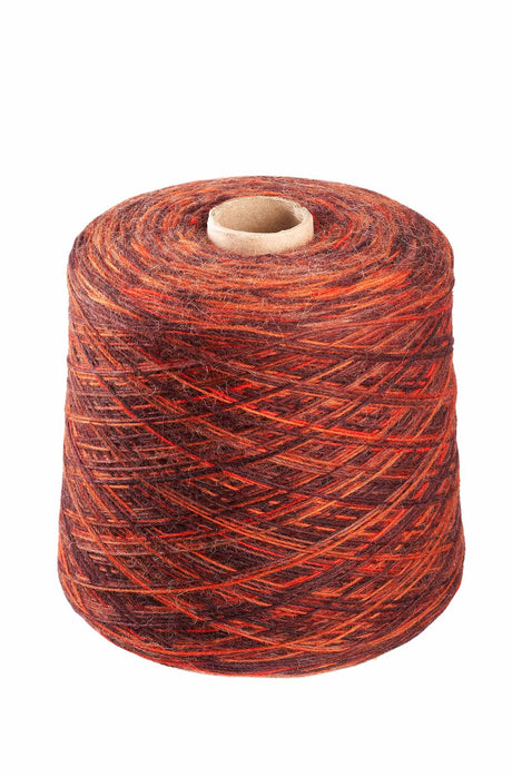 Alpaka Wolle SOCKENGARN | 1kg Kone | Alpaka-Woll-Mix 22 kupfer-orange one-size von Apu Kuntur