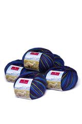Alpaka Wolle SOCKENGARN | 5x50g | Alpaka-Woll-Mix | 12 Farben 29 blau-marine one-size von Apu Kuntur