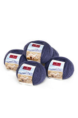 Alpaka Wolle SOCKENGARN | 5x50g | Alpaka-Woll-Mix | 12 Farben dunkelblau one-size von Apu Kuntur