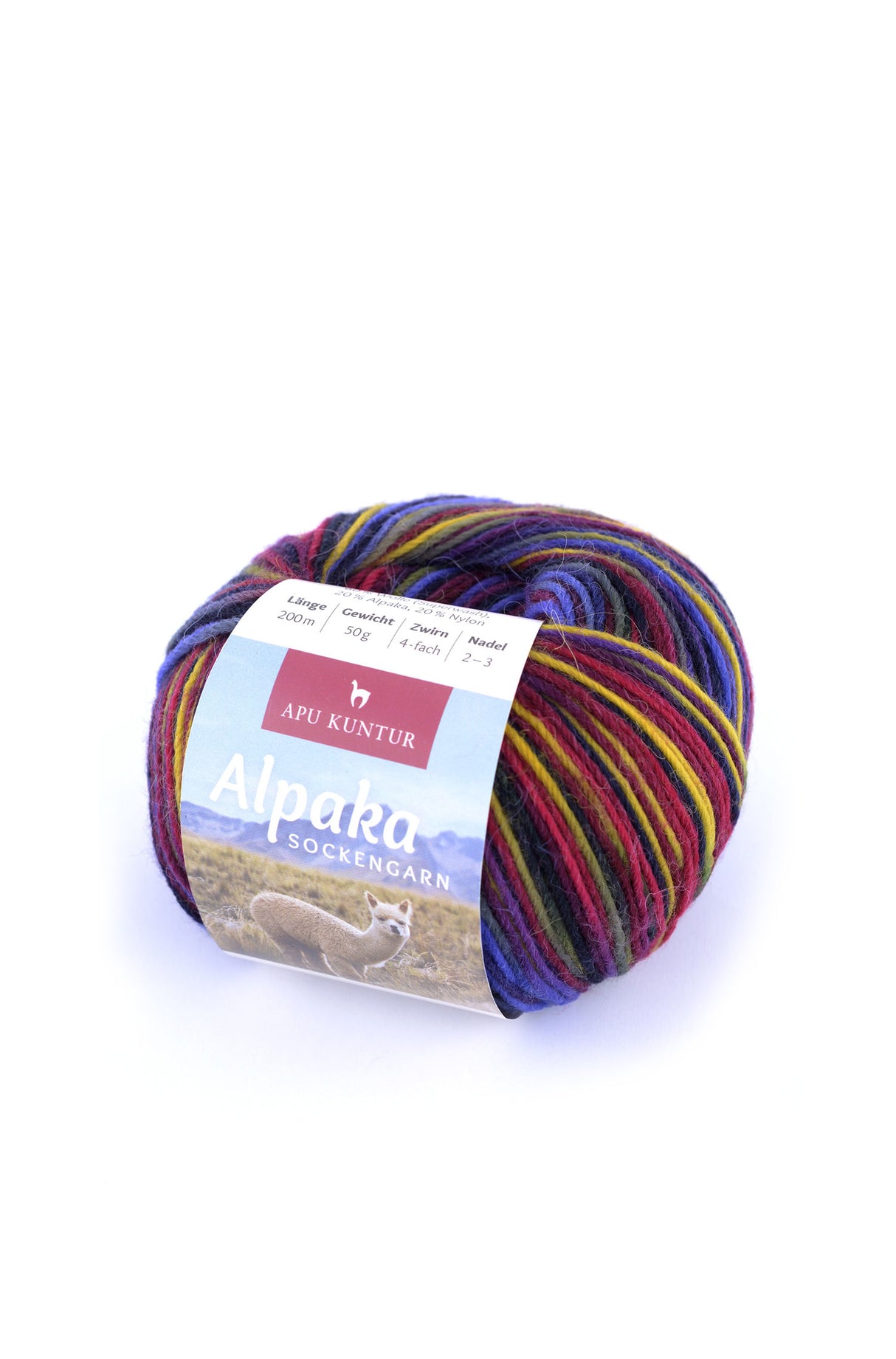 Alpaka Wolle SOCKENGARN | 50g | Alpaka-Woll-Mix von Apu Kuntur