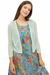 Bolero GALA mit Bio Baumwolle & Tencel mint pastel von Apu Kuntur
