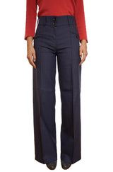Marlenehose PERDON aus 50% Alpaka und 50% Lyocell midnight blue von Apu Kuntur