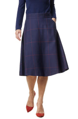 PERDON Rock aus 50% Alpaka und 50% Lyocell midnight blue von Apu Kuntur