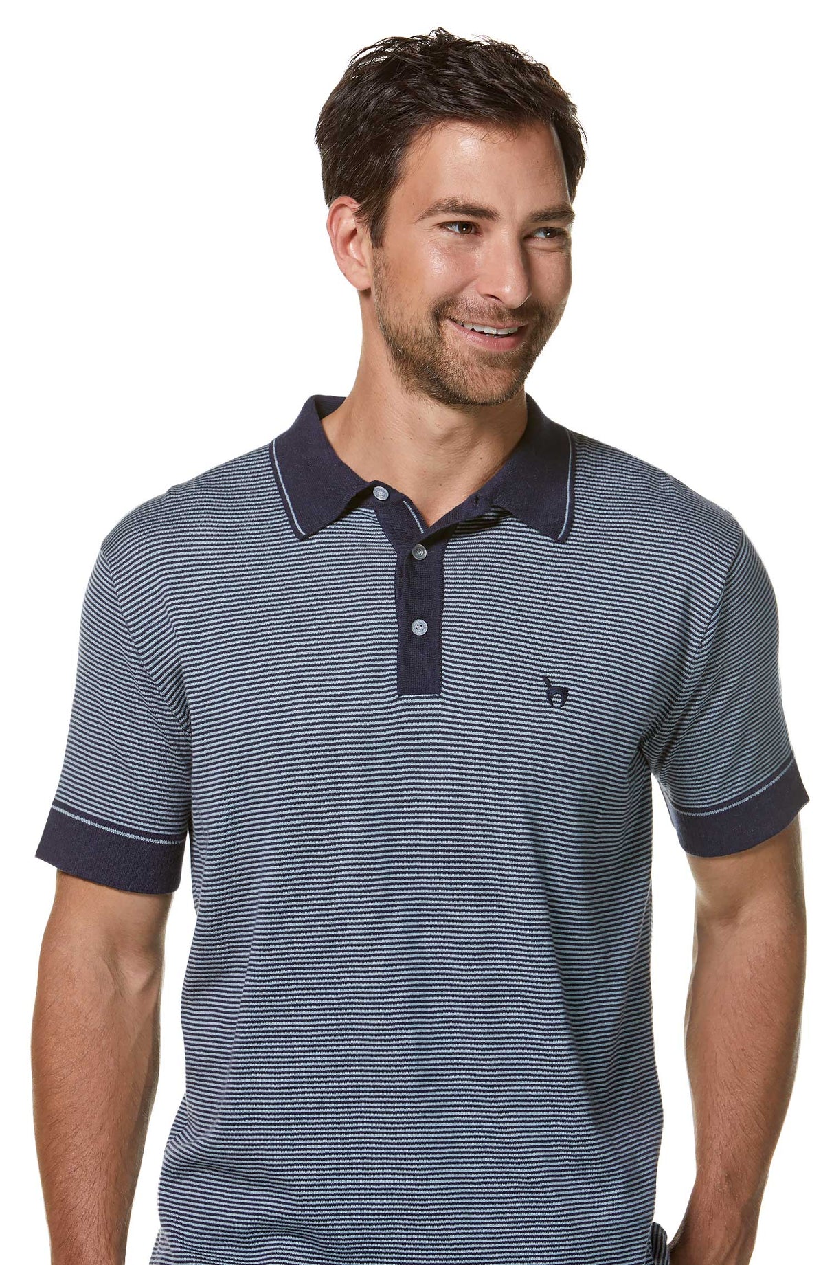Poloshirt Herren DIEGO aus 90% Bio Pima Baumwolle und 10% Royal Alpaka von Apu Kuntur