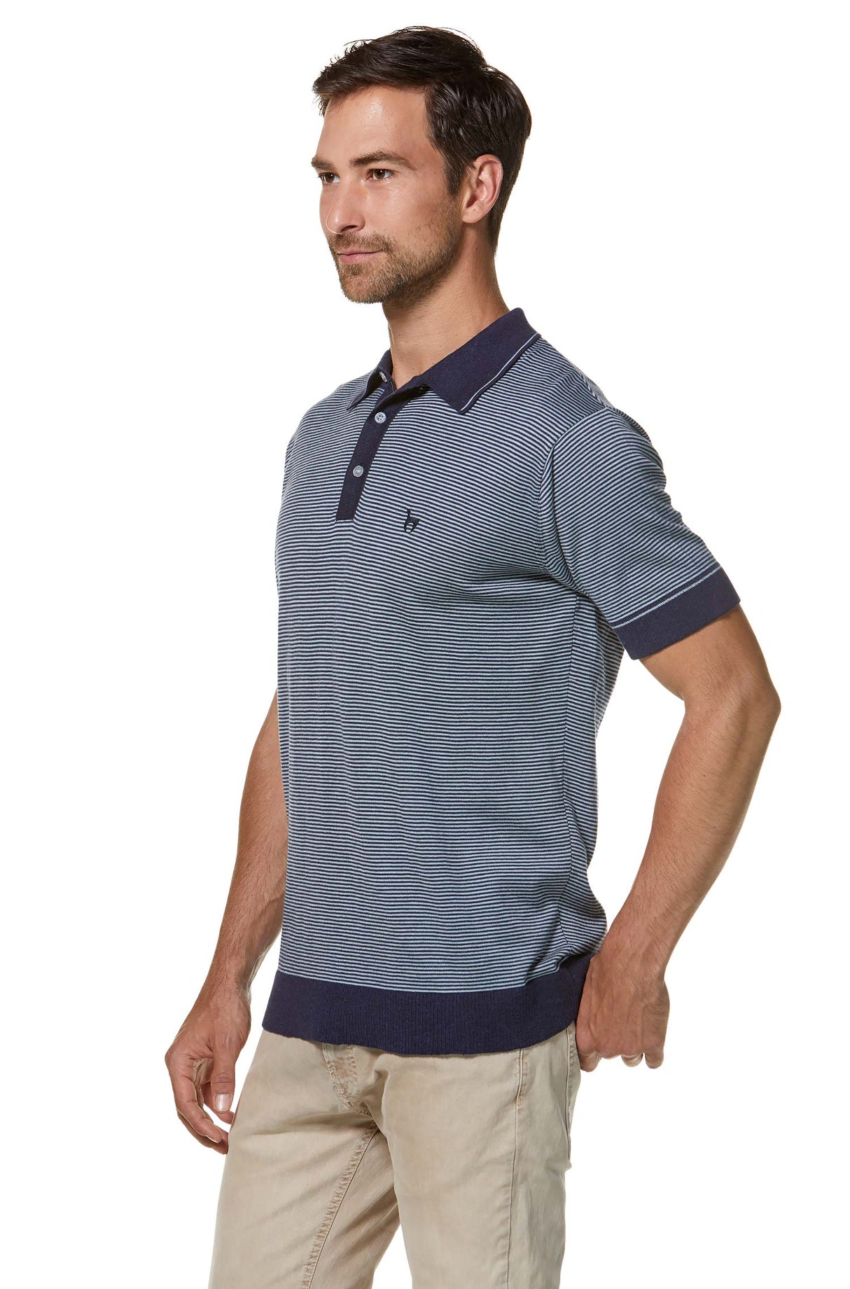 Poloshirt Herren DIEGO aus 90% Bio Pima Baumwolle und 10% Royal Alpaka von Apu Kuntur