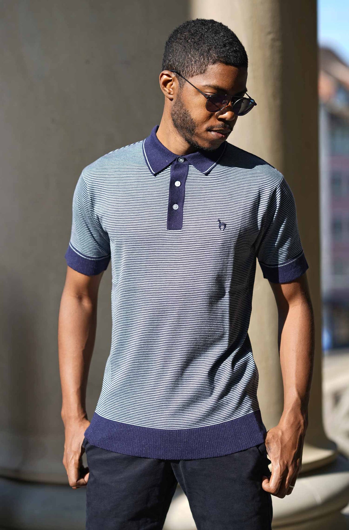 Poloshirt Herren DIEGO aus 90% Bio Pima Baumwolle und 10% Royal Alpaka von Apu Kuntur