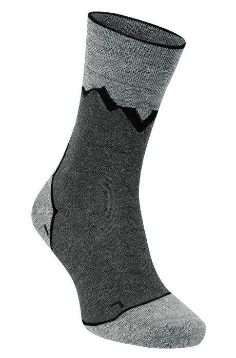 WANDERSOCKEN Premium - 70% Alpaka anthrazit grau von Apu Kuntur