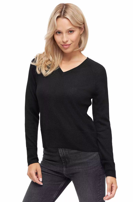 Pullover AURELIA 70% Bio Baumwolle und 30% Alpaka schwarz von Apu Kuntur