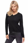 Pullover AURELIA 70% Bio Baumwolle und 30% Alpaka schwarz von Apu Kuntur