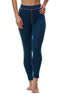 Thermo-Leggings Damen ST. MORITZ mit 63% Royal Alpaka petrol von Apu Kuntur